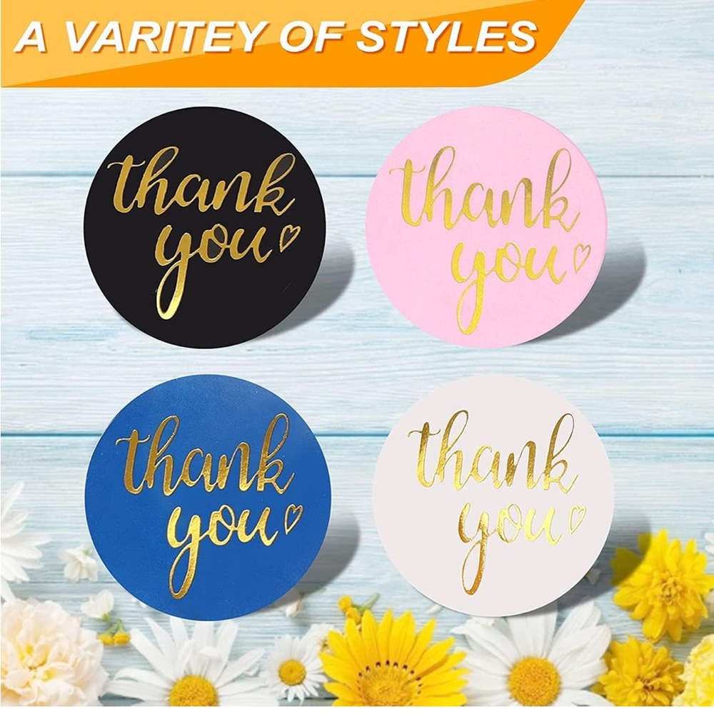 Thank You Sticker Roll - Multicolor - Picture 2 of 7